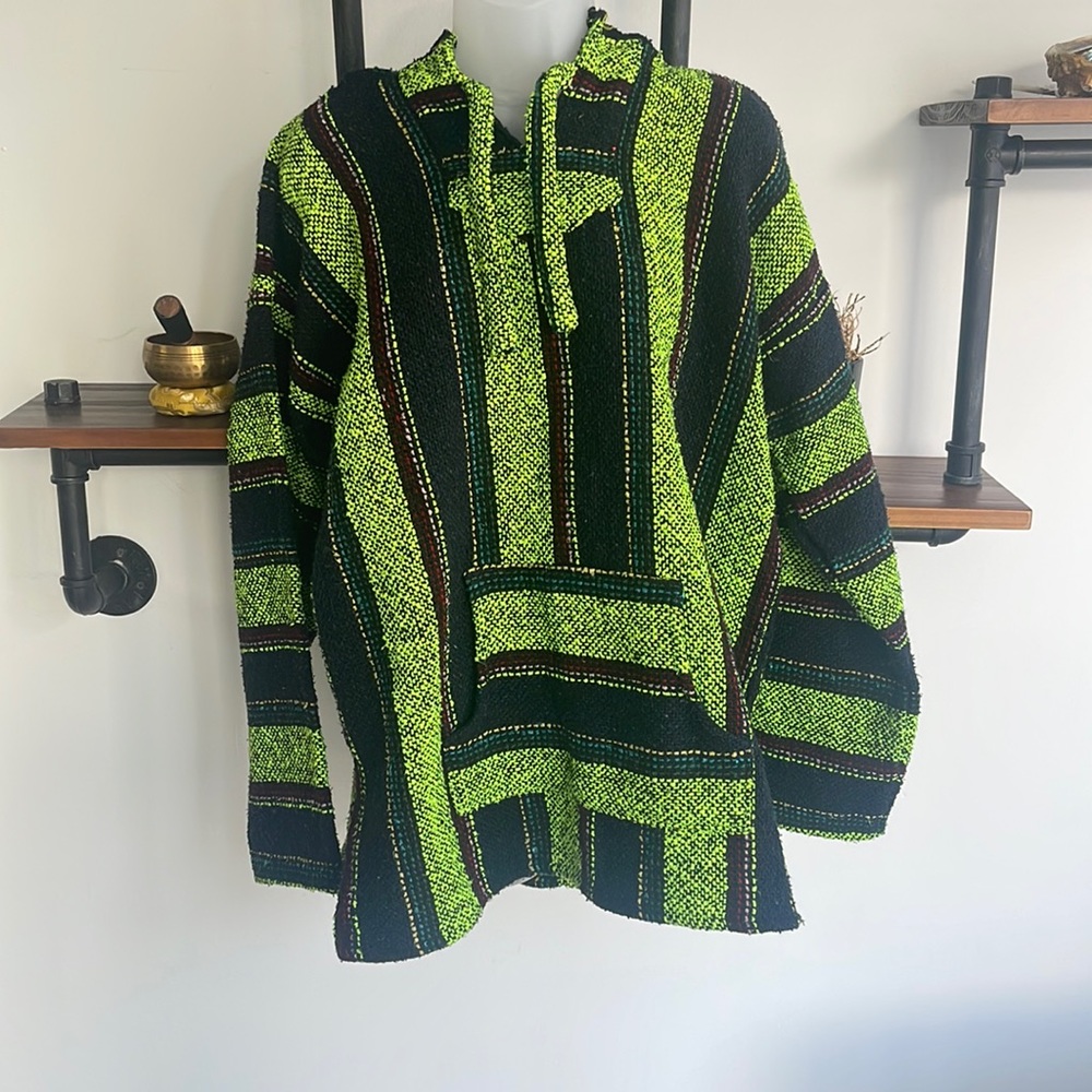 Baja hoodie like/navy. Size large